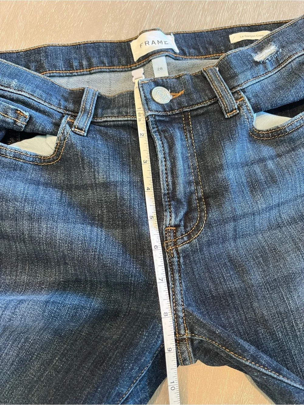 FRAME Le Garcon Crop denim women’s jeans size 28 - Picture 13 of 13